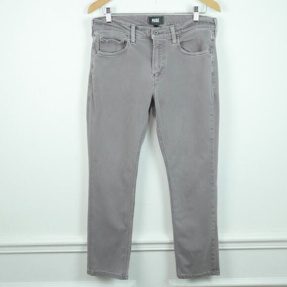 PAIGE Other - Paige Jeans Mens 32 Gray Lennox Slim Tapered 33 x 27 Actual Stretch Indie Sleaze